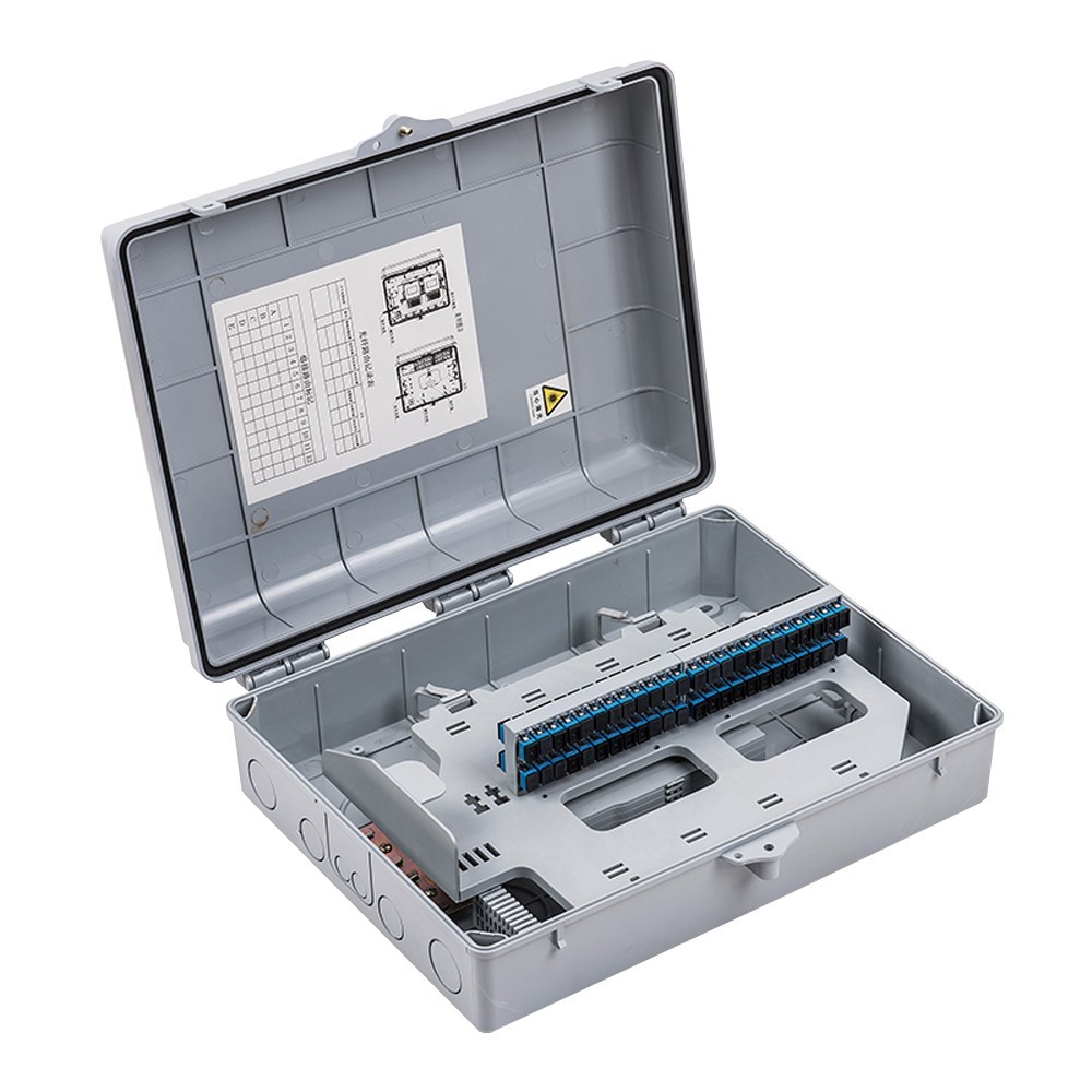 48 Core Outdoor Fiber Distribution Fiber Optic Splice Box 48 pcs SC UPC Adapters