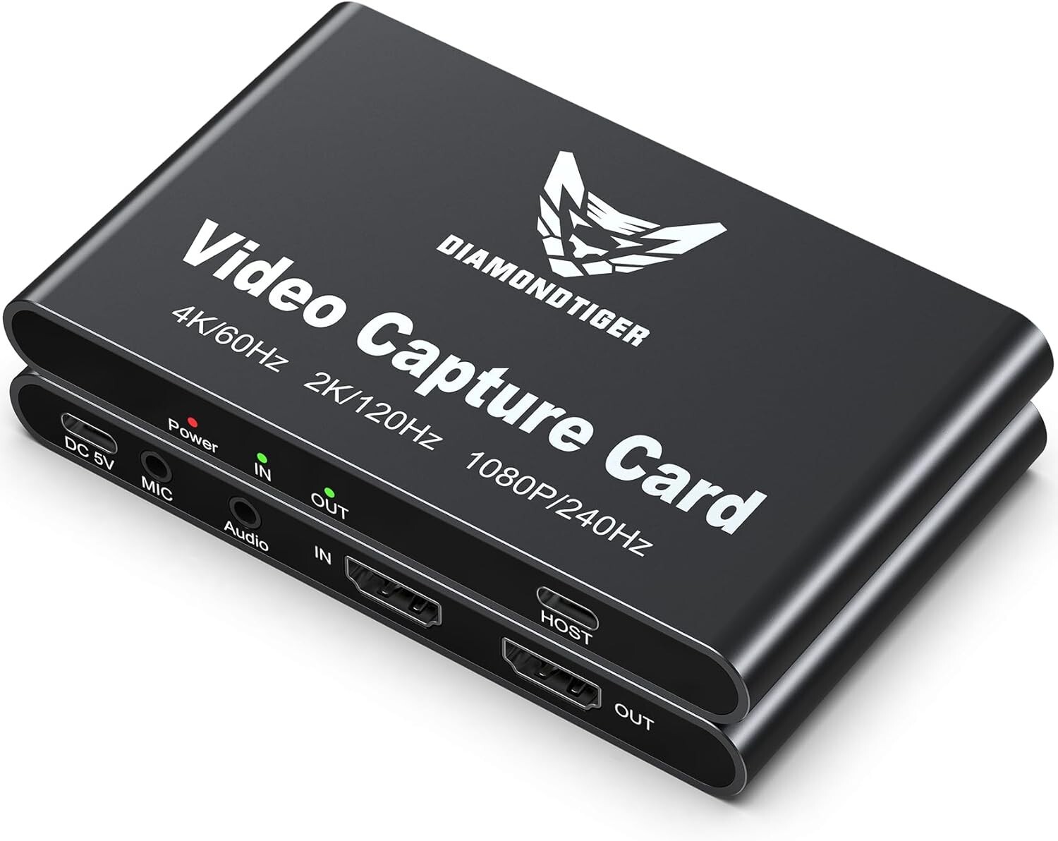4K HDMI Video Capture Card for Streaming,4k@60hz,HDR VRR Passthrough low latency