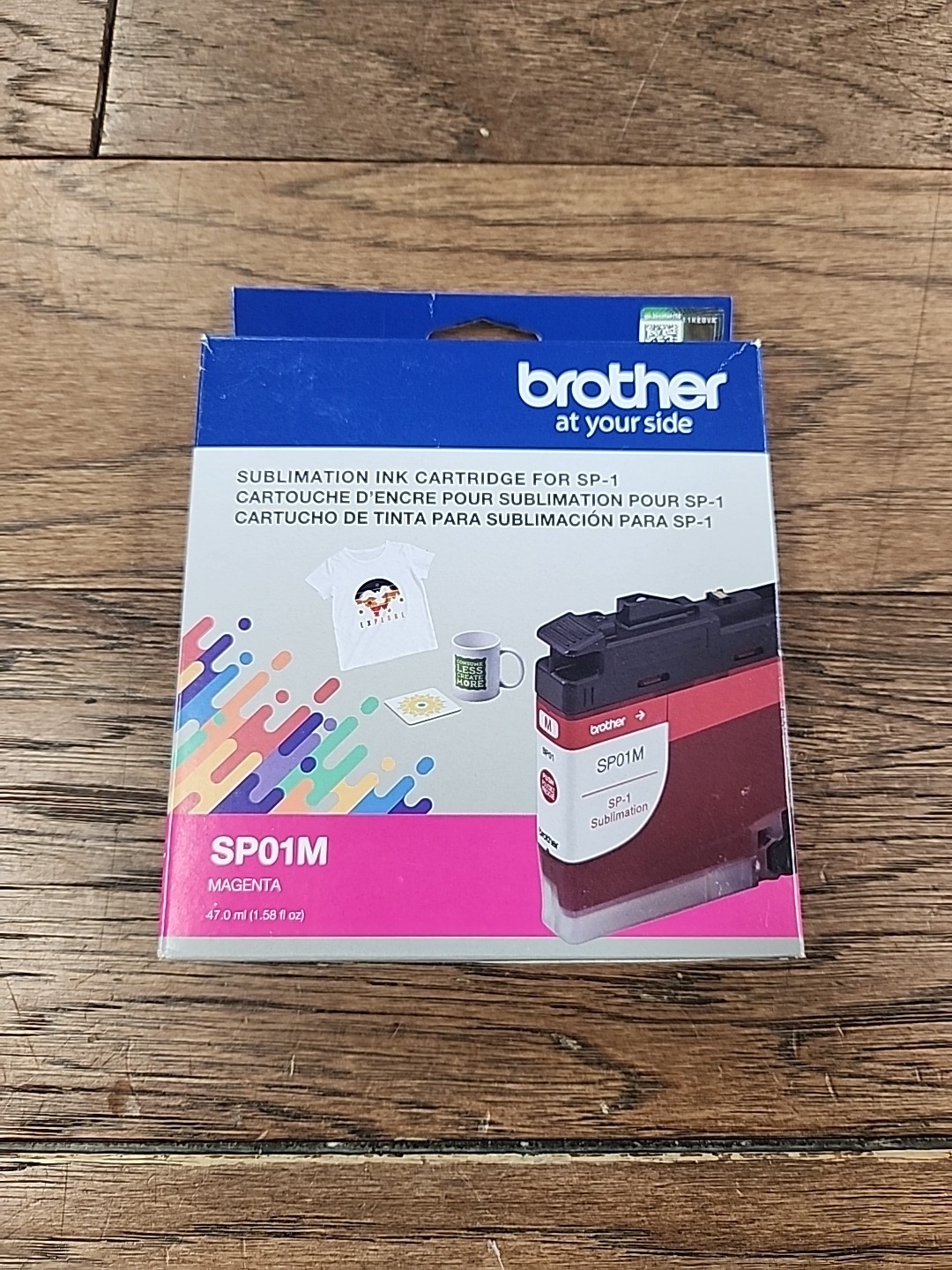 Brother Genuine Sublimation Ink Cartridge Magenta (SP01MS), 48 ML, 08/25