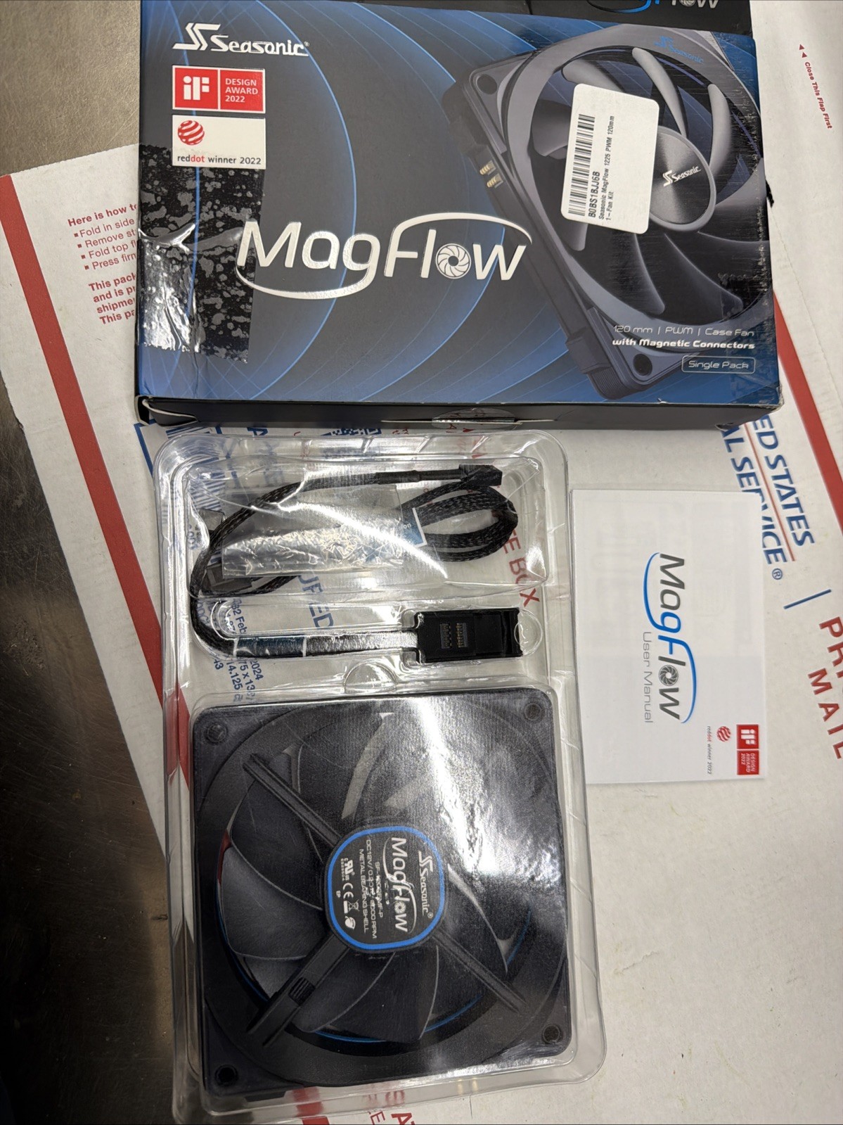 Seasonic MagFlow 1225 PWM 120mm 1-Fan Kit Fluid Dynamic Bearing FDB