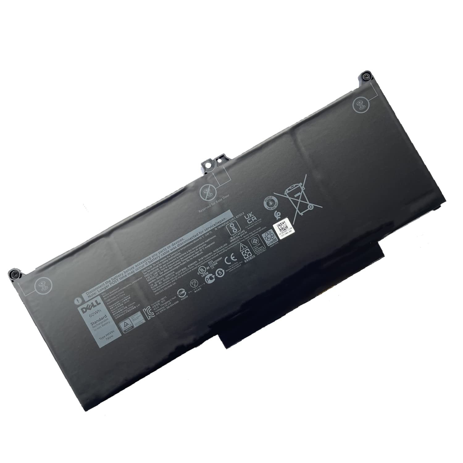 High-Capacity 60Wh 4-Cell Notebook Battery for Latitude 5300 5310 7300 7400 2-in