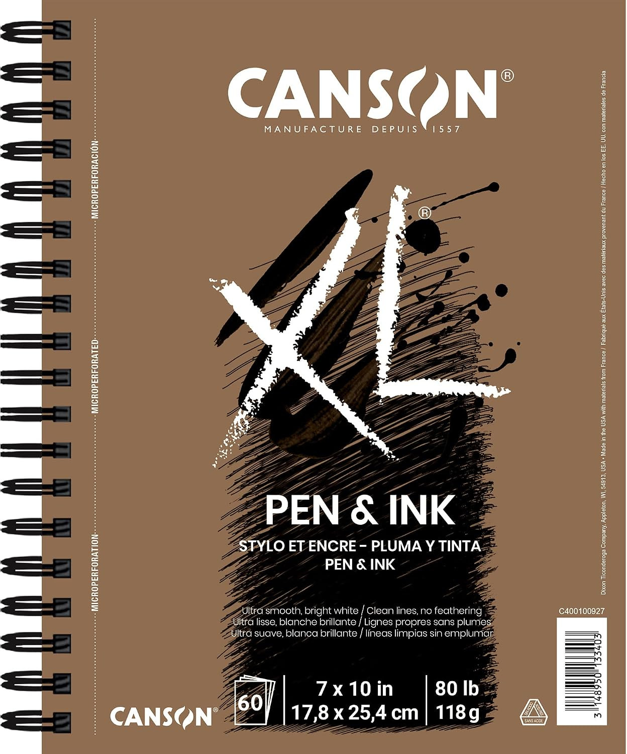 Canson XL Series Pen & , White, 7X10