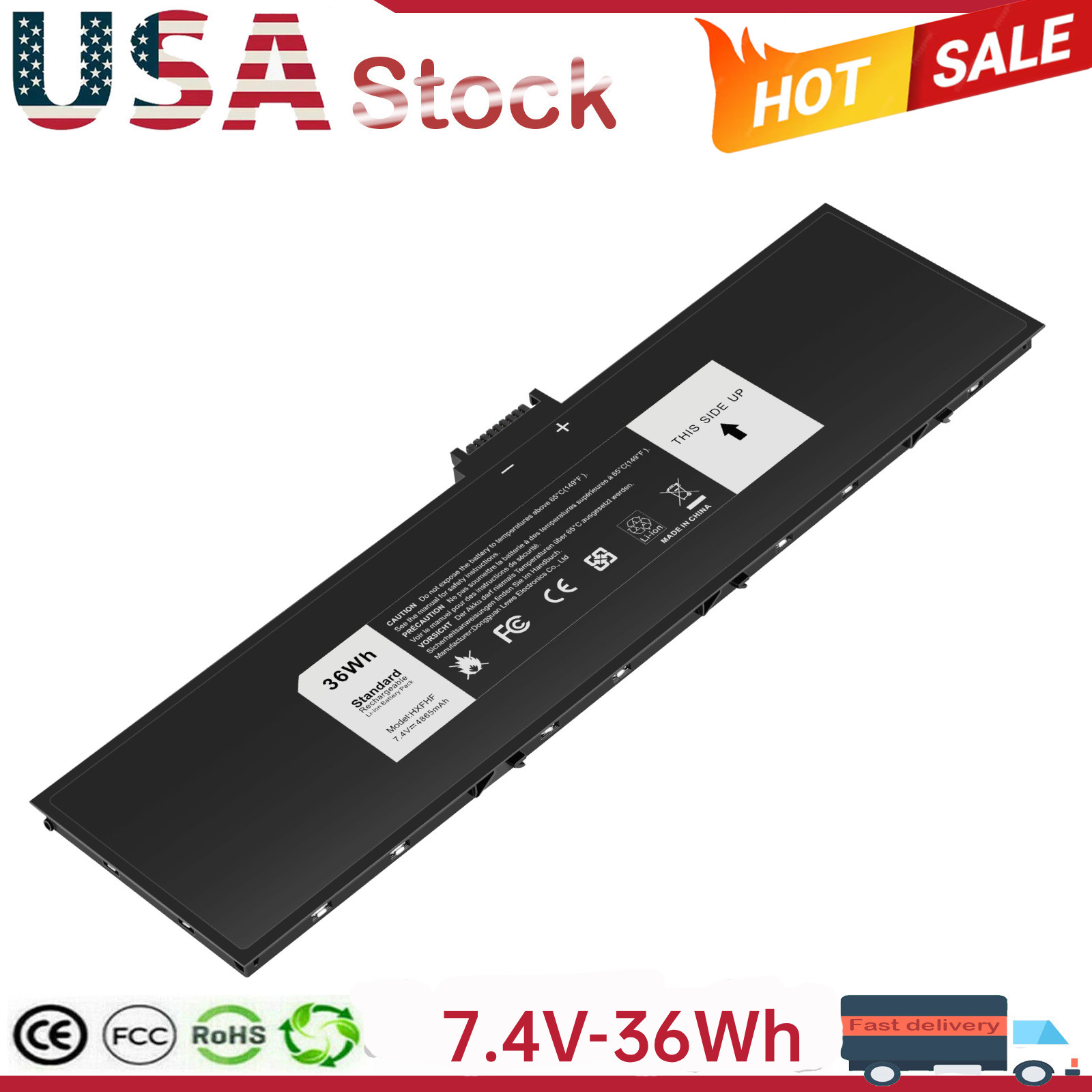 NEW 36Wh HXFHF Battery For DELL Venue 11 Pro 7130 7139 VT26R VJF0X XNY66 0VJF0X