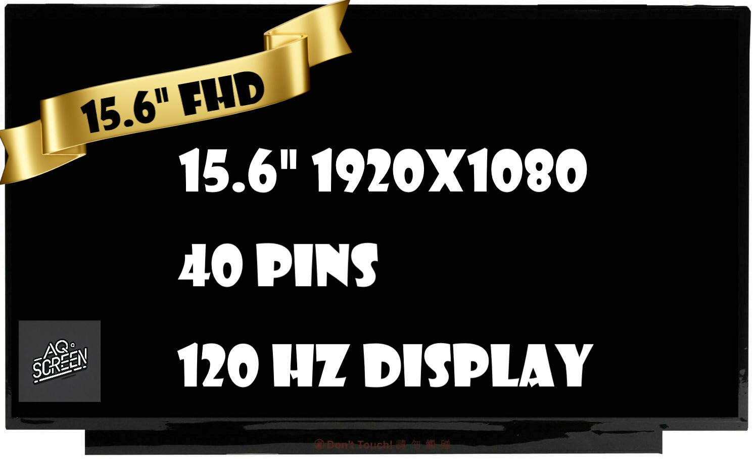 New 120hz Display Dell DP/N 0W3MRC W3MRC 15.6" FHD LCD Screen G5520-7471BLK-PUS