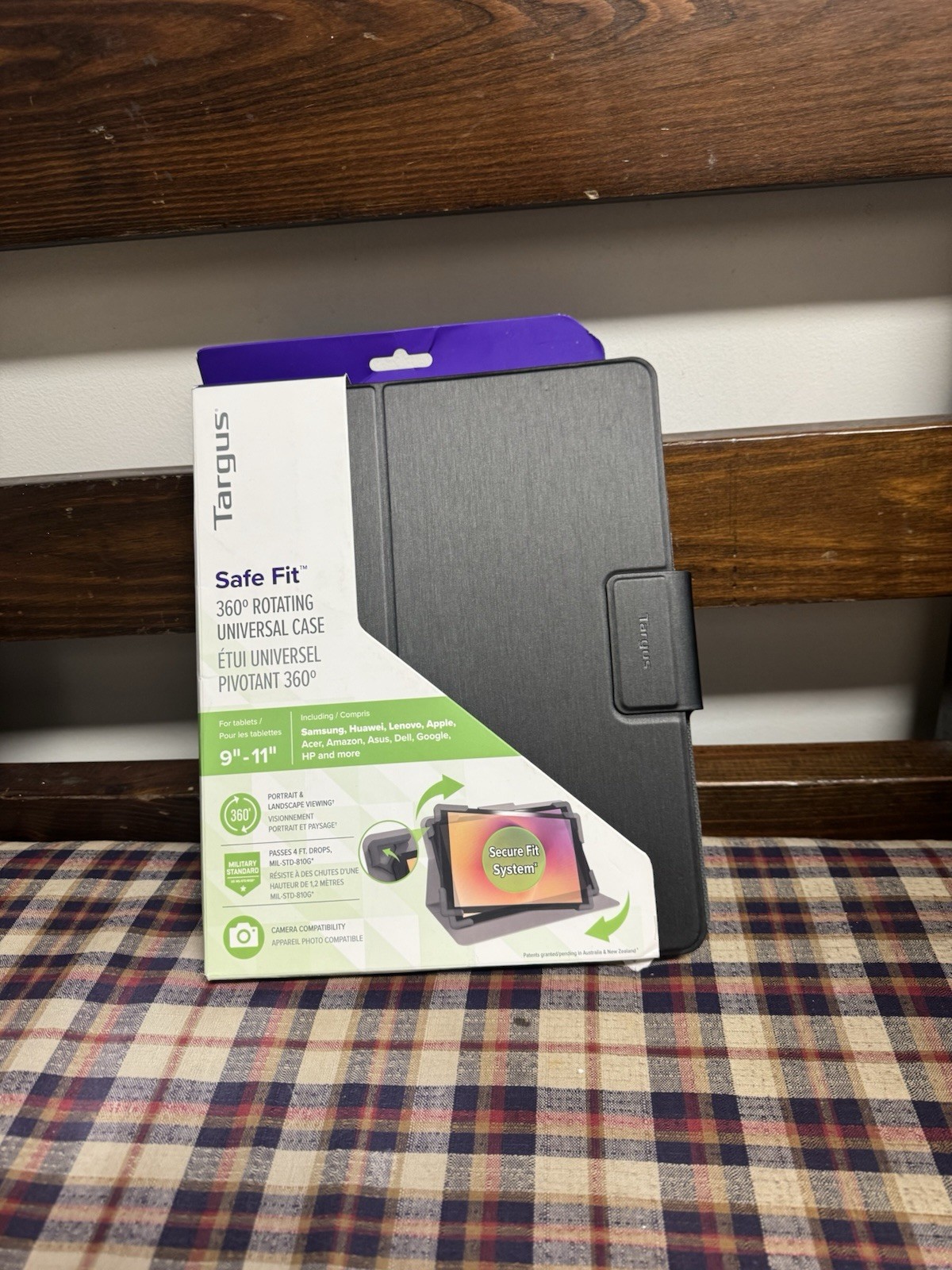Targus Safe Fit Universal 9-11 360 Rotating Tablet Case Black - THZ785GL B3