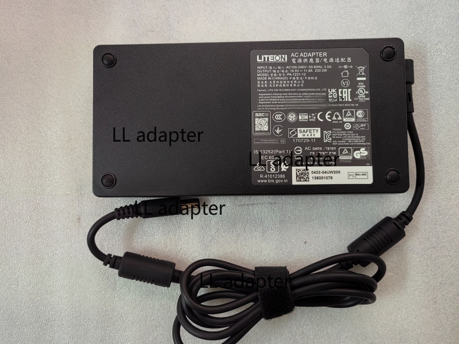 OEM LITEON 19.5V 11.8A PA-1231-12 For Intel NUC 11 NUC11PHKi7 7.4mm No Pin 230W