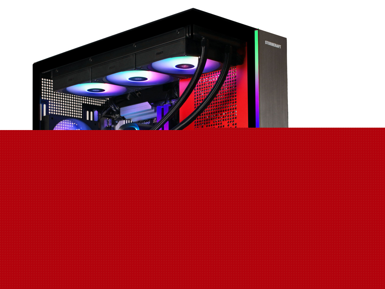 STORMCRAFT Gaming PC PHANTOM AMD RYZEN 7 9800X3D NVIDIA GeForce RTX 5070 TI - AI
