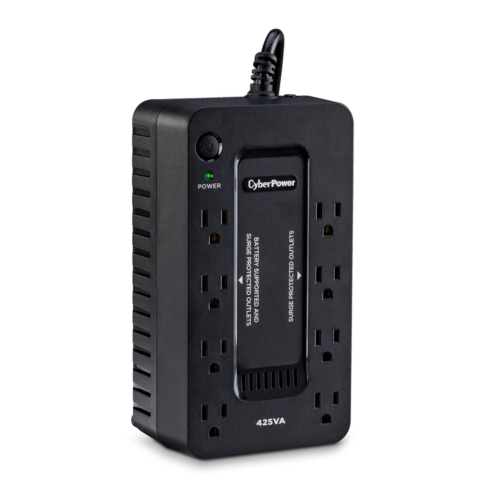 Uninterruptible Power Supply UPS Battery Backup 425VA 260W Surge Protector Stand