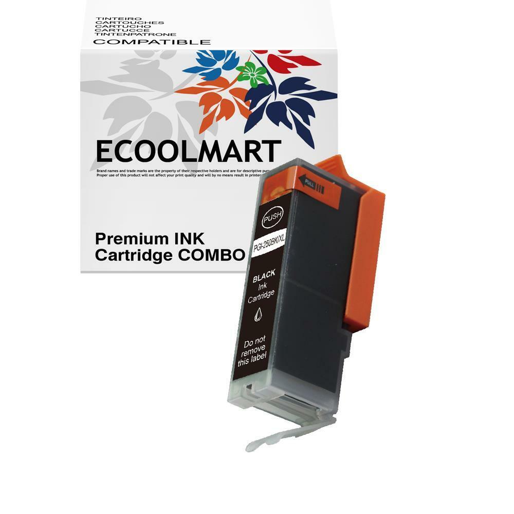 1 PK BLACK Premium Ink Cartridge plus CHIP fit PGI-250XL PGI-250PGBK