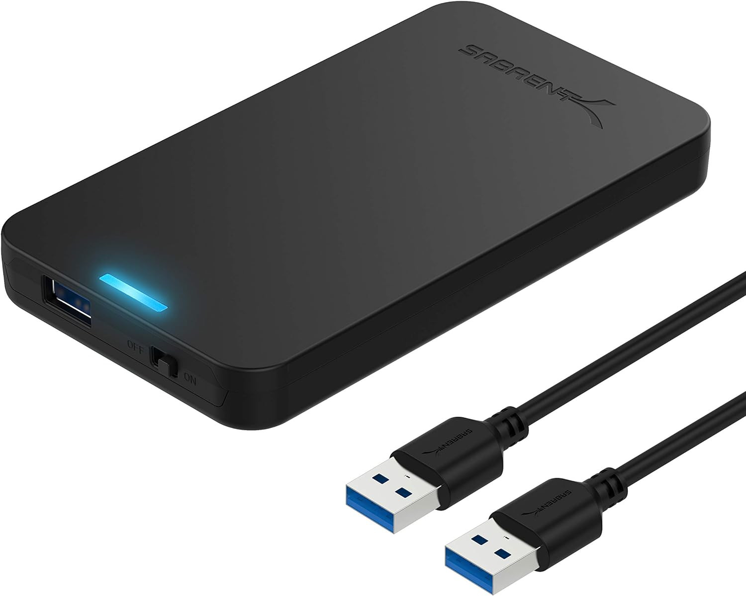 SABRENT 2.5In SATA to USB 3.0 Tool-Free SSD/HDD Enclosure (EC-UASP)