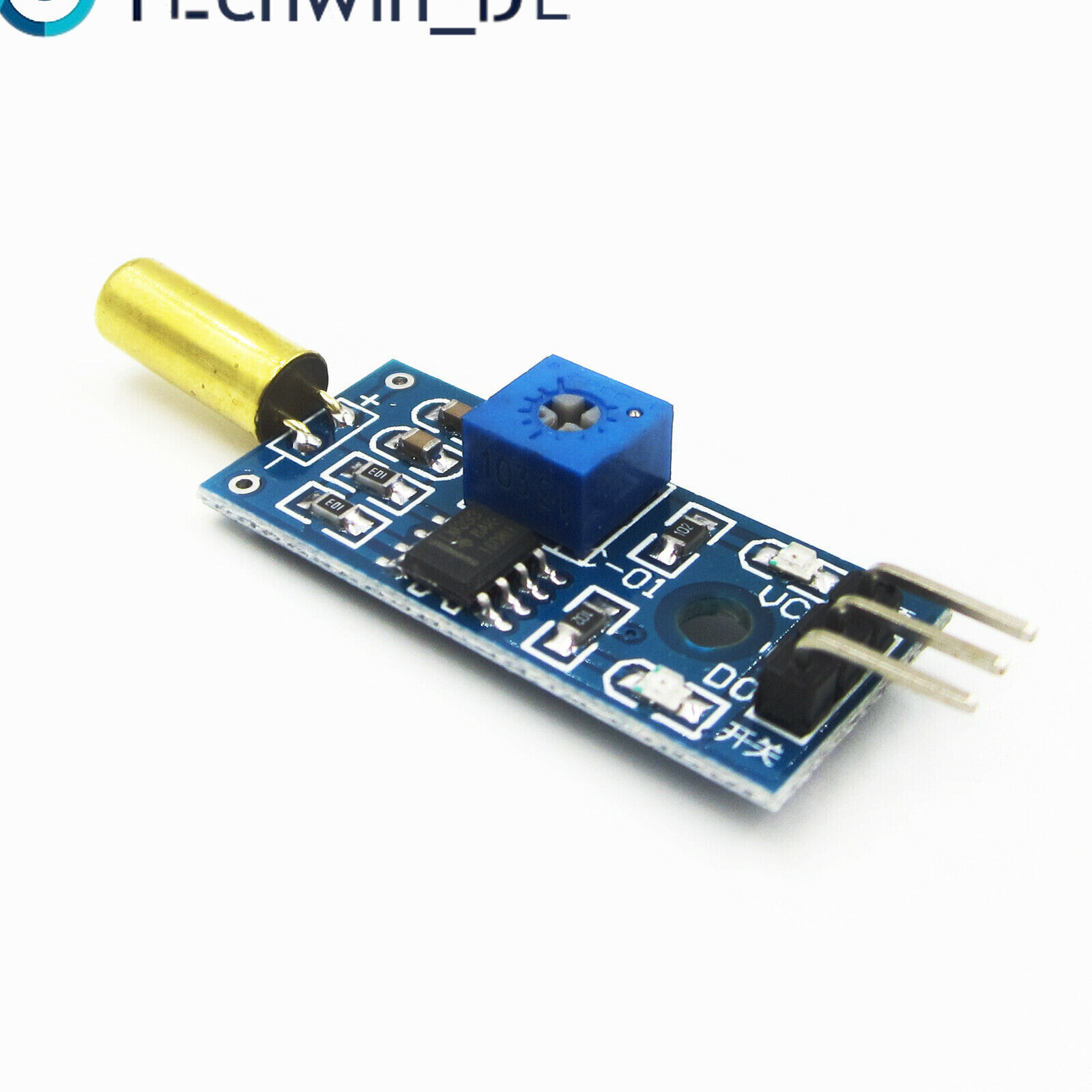 2PCS SW-520D 3.3V/5V Angle Sensor Module Ball Switch Tilt Sensor Module Arduino