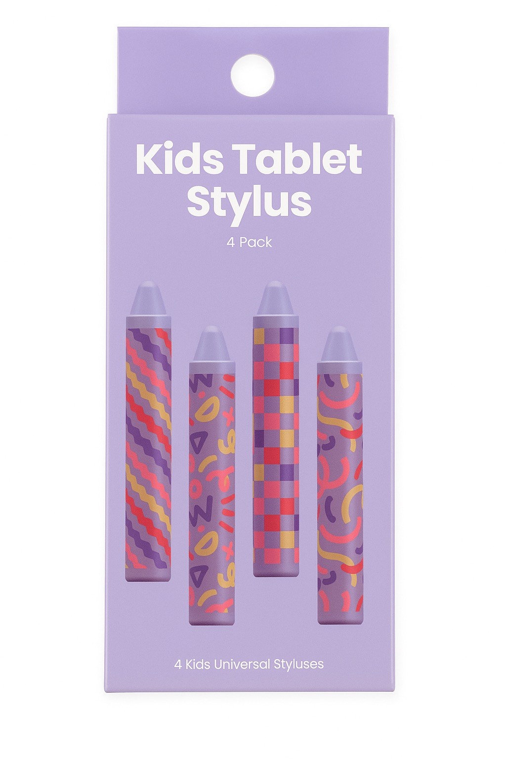 Tablet Stylus Pen 4-Pack Crayon Style | Touchscreen Pens for iPad & Tablets-Kids