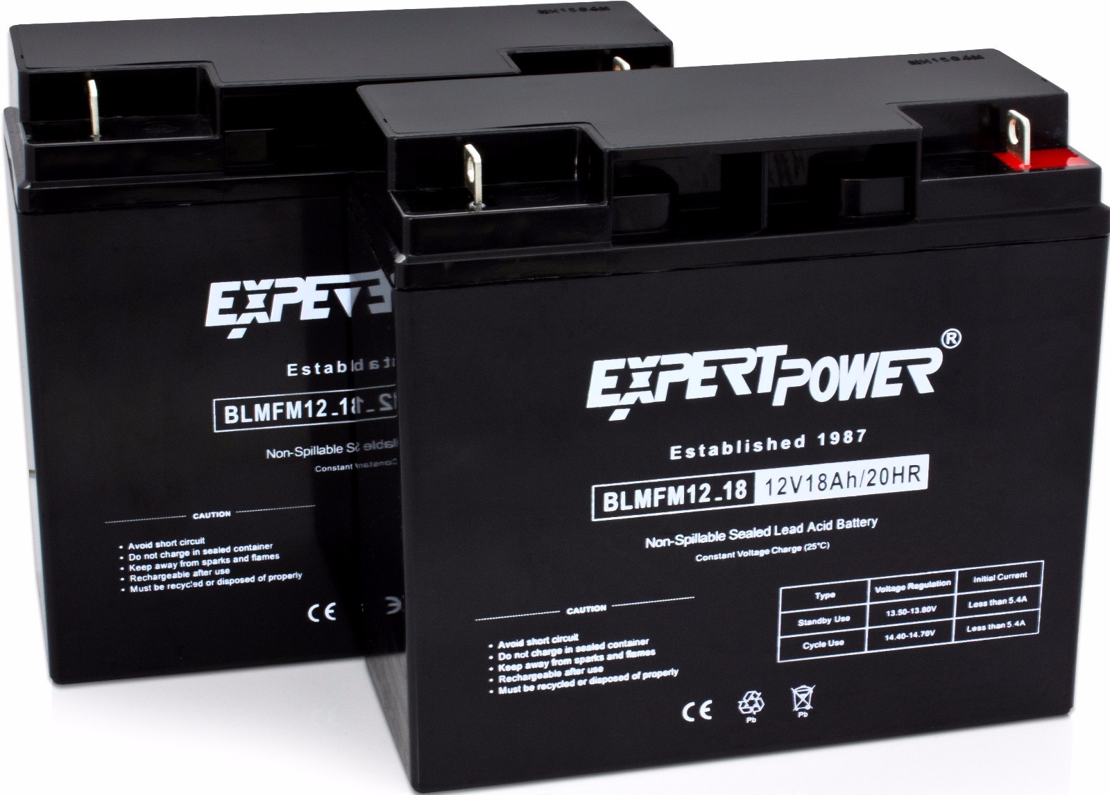 2 Expert Power SLA Battery for DR Power Field Mower 10483 104837 12V 17AH 18AH