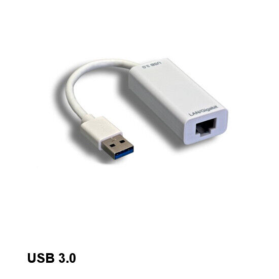 10PCS USB 3.0 Type A to RJ45 Gigabit Ethernet Connector Port 10/100/1000 Mbps