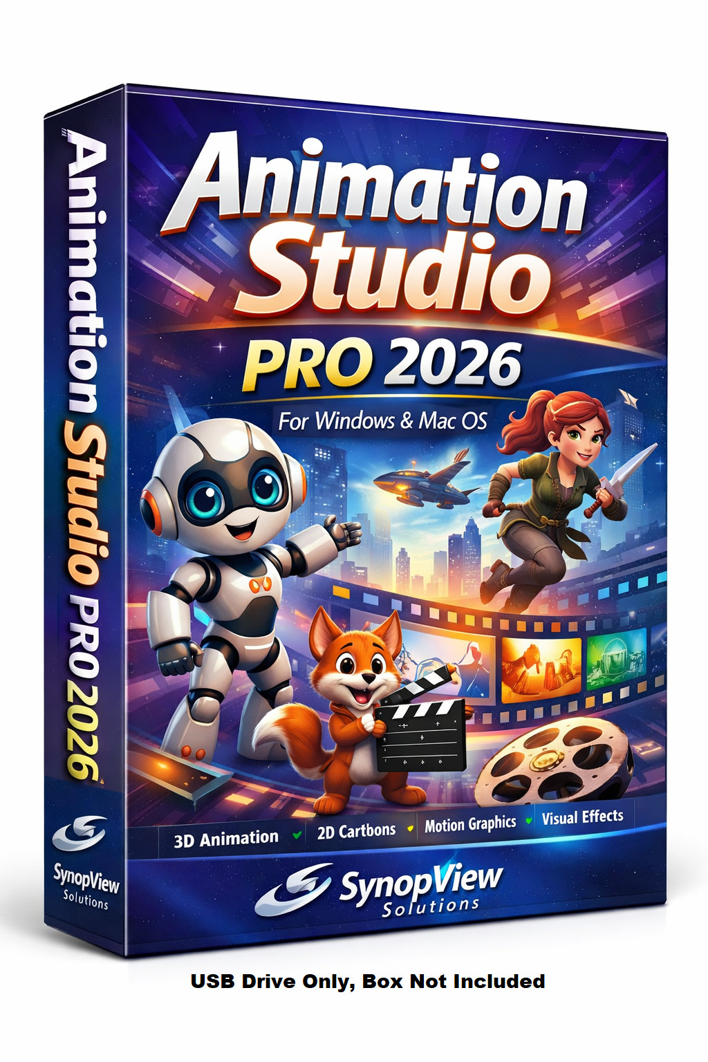 Animation Studio PRO 2026 - 3D/2D Motion Graphic Design Software Windows & MacOS
