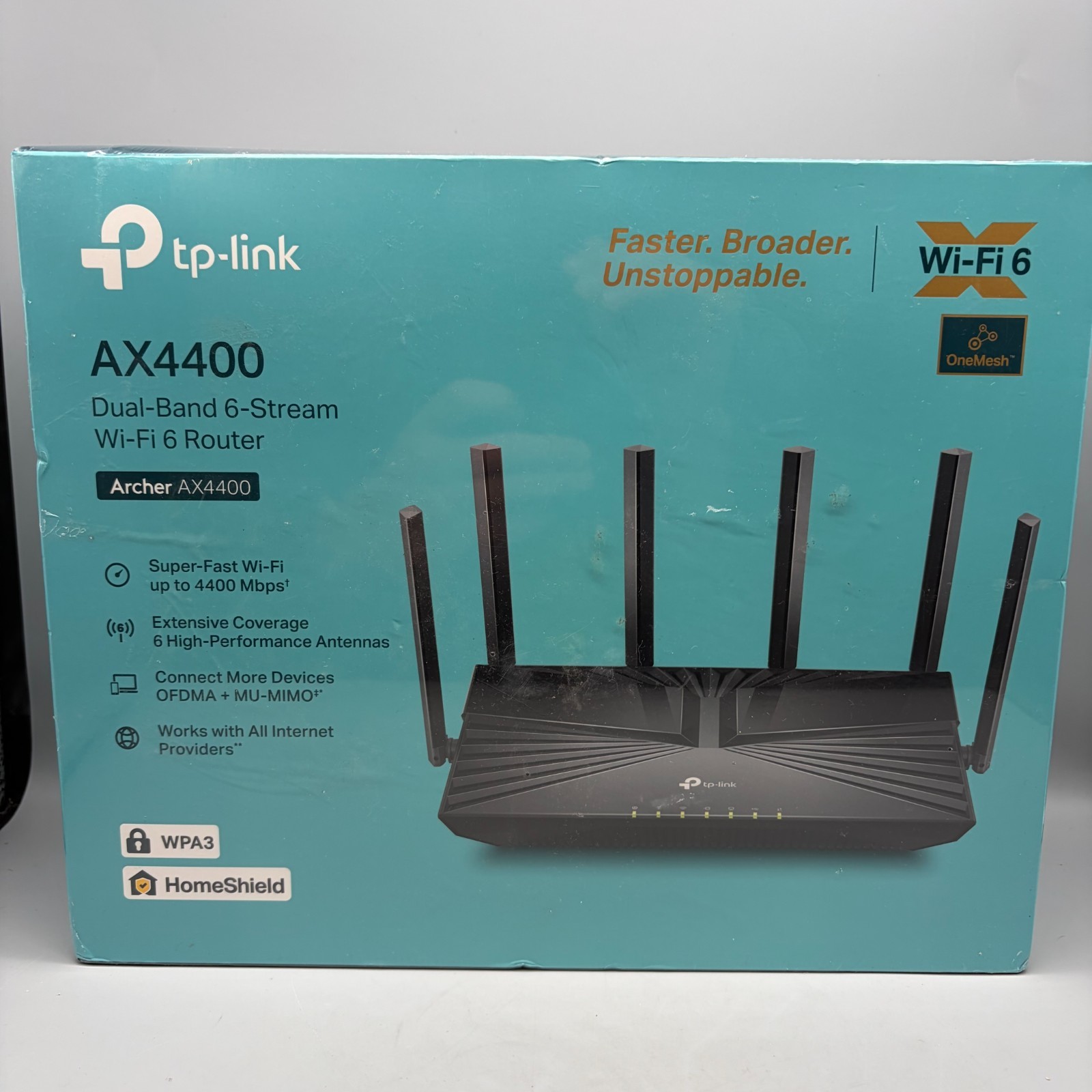 TP-Link Archer Dual-Band 6 Stream Wi-Fi 6 Router AX4400 - Sealed