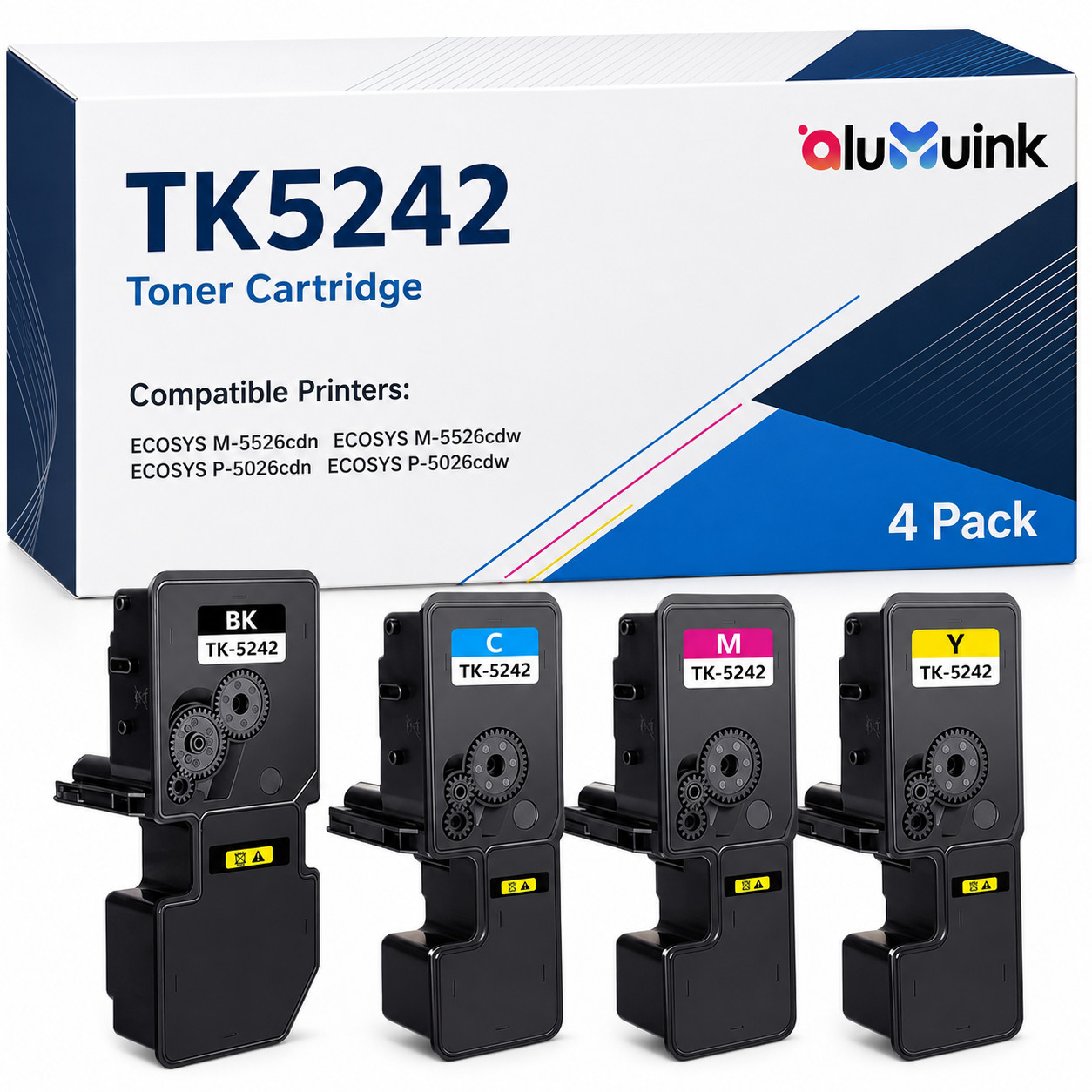 TK5242 Toner Cartridge Replacement for M5526cdn / M5526cdw / P5026cdn B/Y/M/C