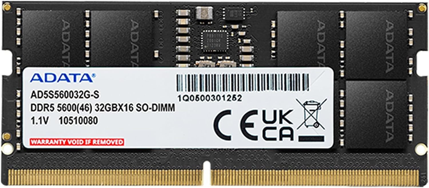 ADATA DDR5 5600 SO-DIMM Memory Module - 32GB High Bandwidth Laptop Memory Module
