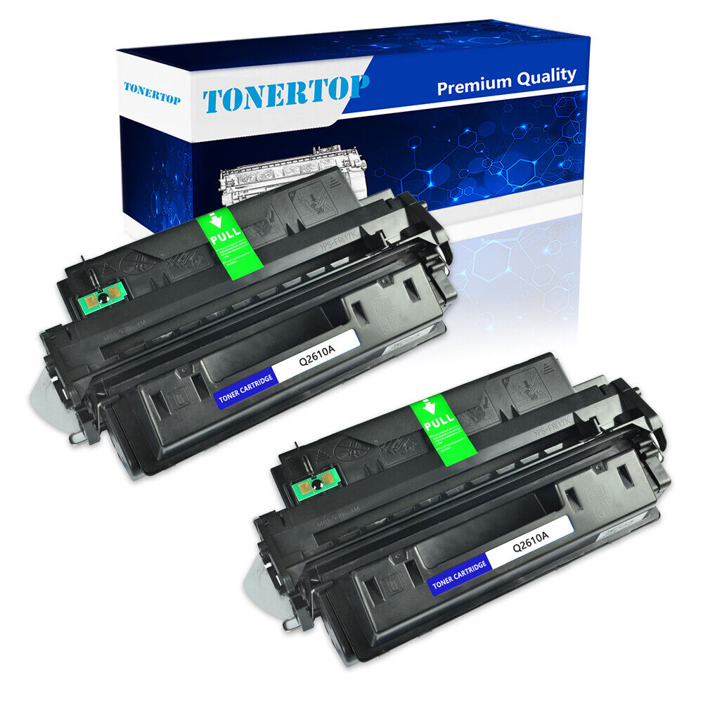 Compatible HP LaserJet 2300DN 2300DTN Printer Q2610A 10A High Yield Toner 2 Pack