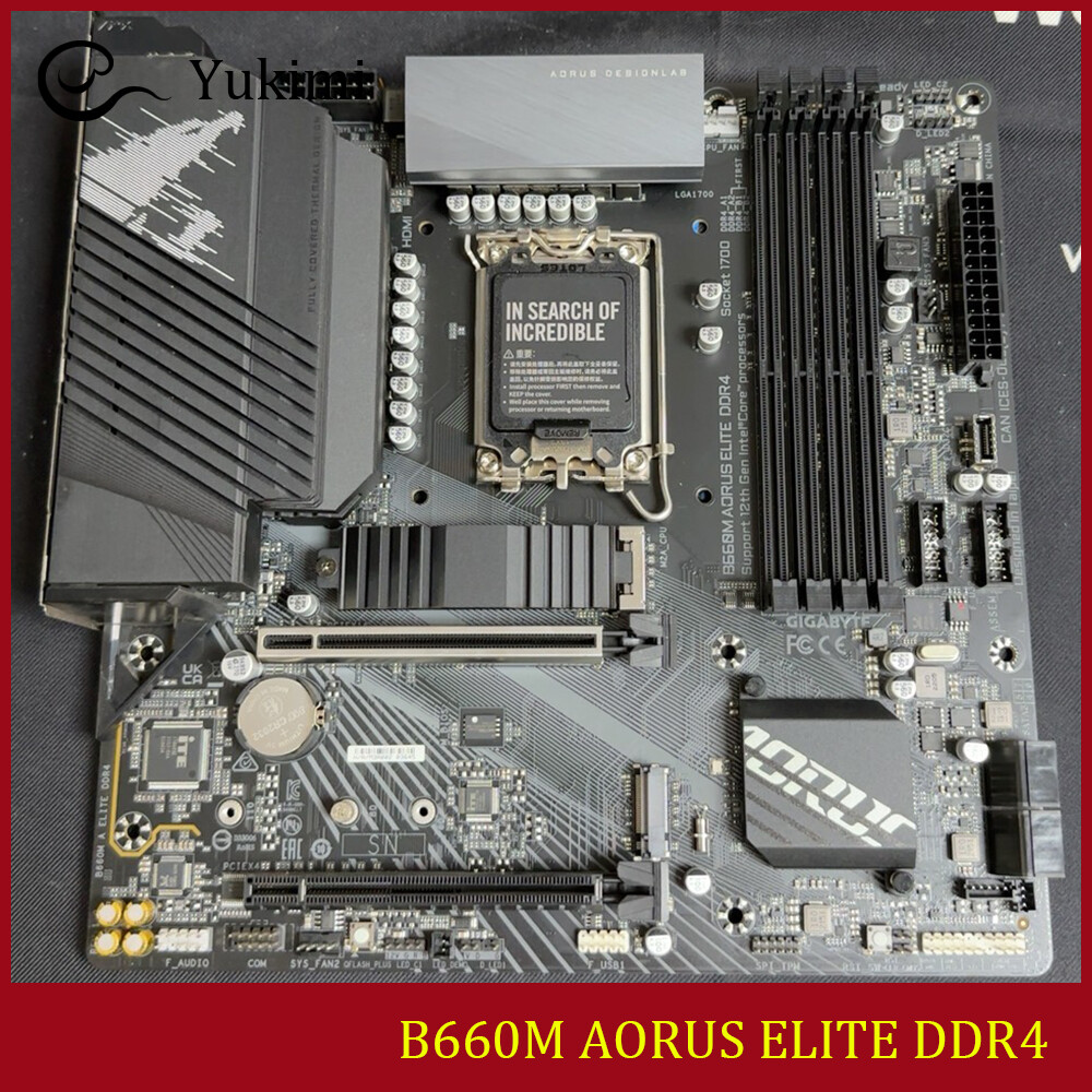 FOR GIGABYTE B660M AORUS ELITE DDR4*4 LGA1700 128GB Micro ATX Motherboard Test