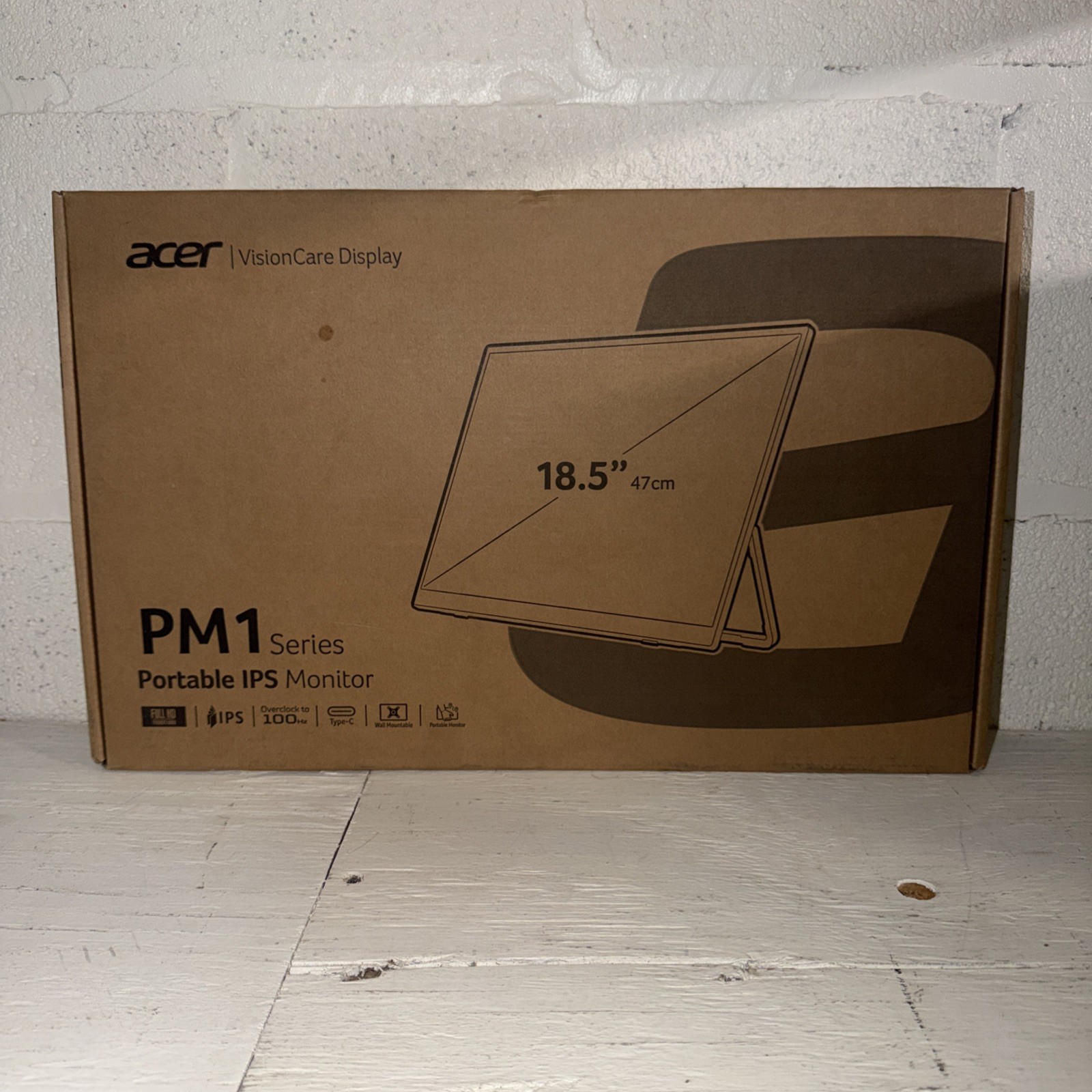 acer Portable Monitor | 18.5" FHD IPS | Adaptive-Sync Support (FreeSync Black