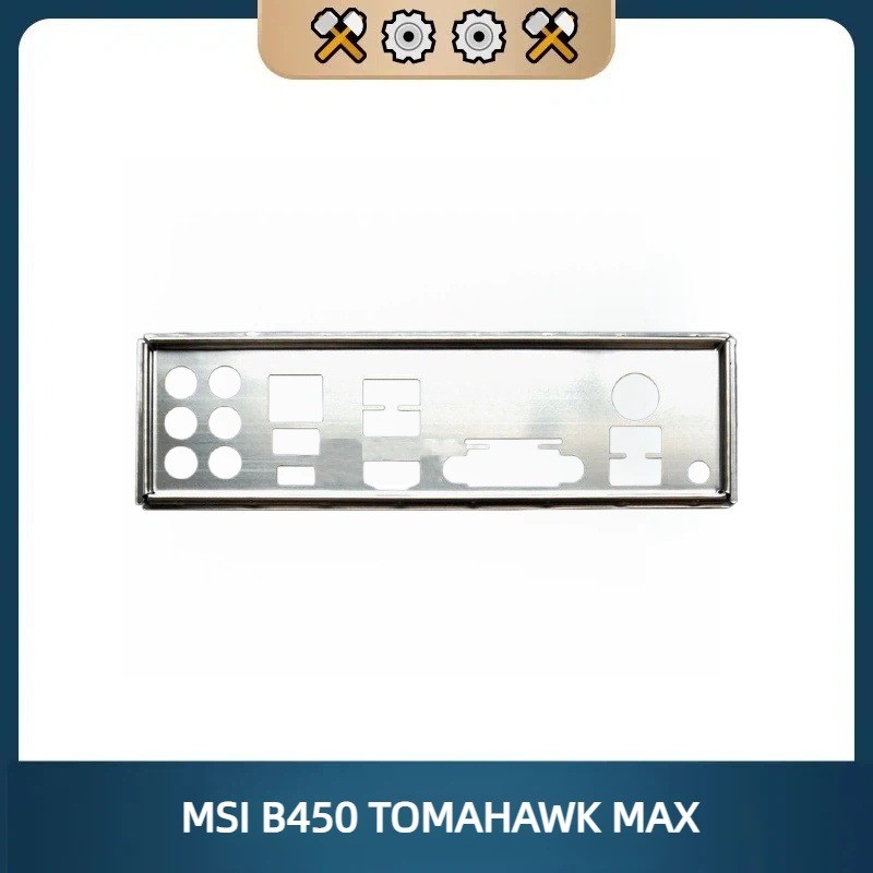 For MSI B450 TOMAHAWK MAX Rear Baffle Backplate Motherboard NEW Shield I/O IO