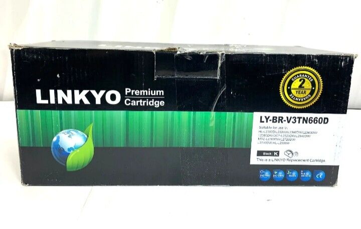 LINKYO Compatible Toner Cartridge Replacement for Brother TN660  TN-660