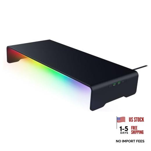 Razer Monitor Stand Chroma, 4 Port Hub, USB-A, USB-C, HDMI
