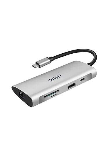 WiWU Usb C Hub 8-in-1 Multiport Macbook Adapter