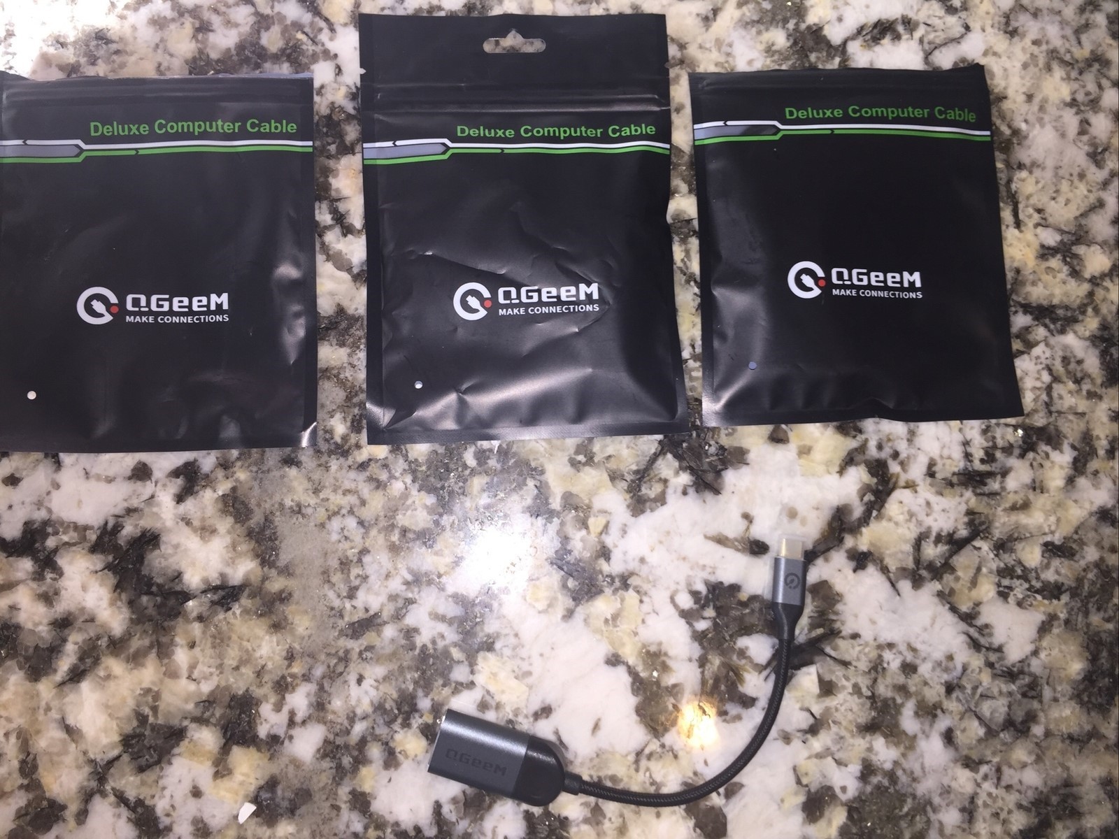BULK LOT-QTY 3- DELUXE COMPUTER CABLE- USB C TO HDMI ADAPTATION PS 13/15- NEW