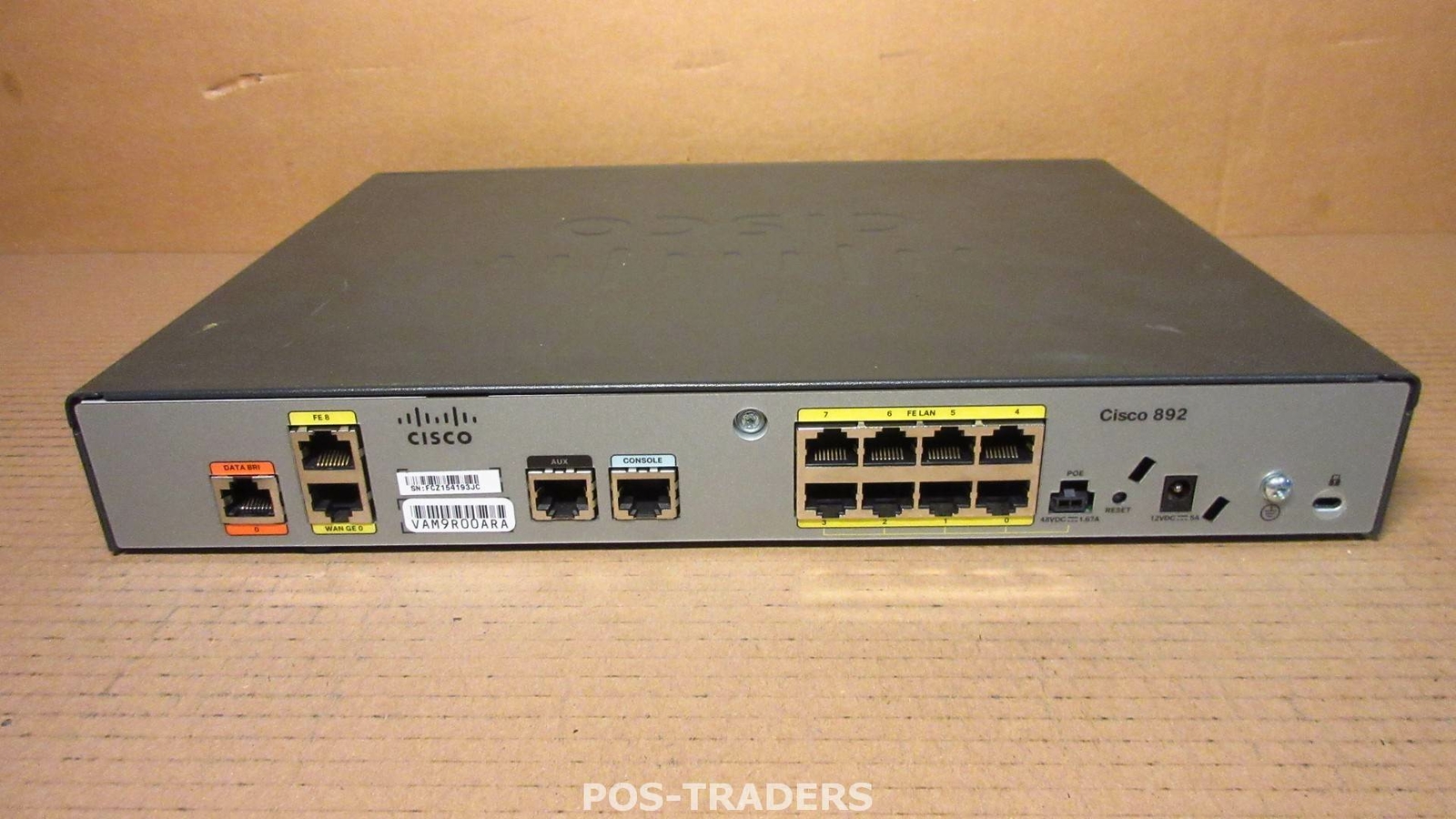 Cisco 890 Series CISCO892-K9 Gigabit Security Integrated Router - EXCL PSU
