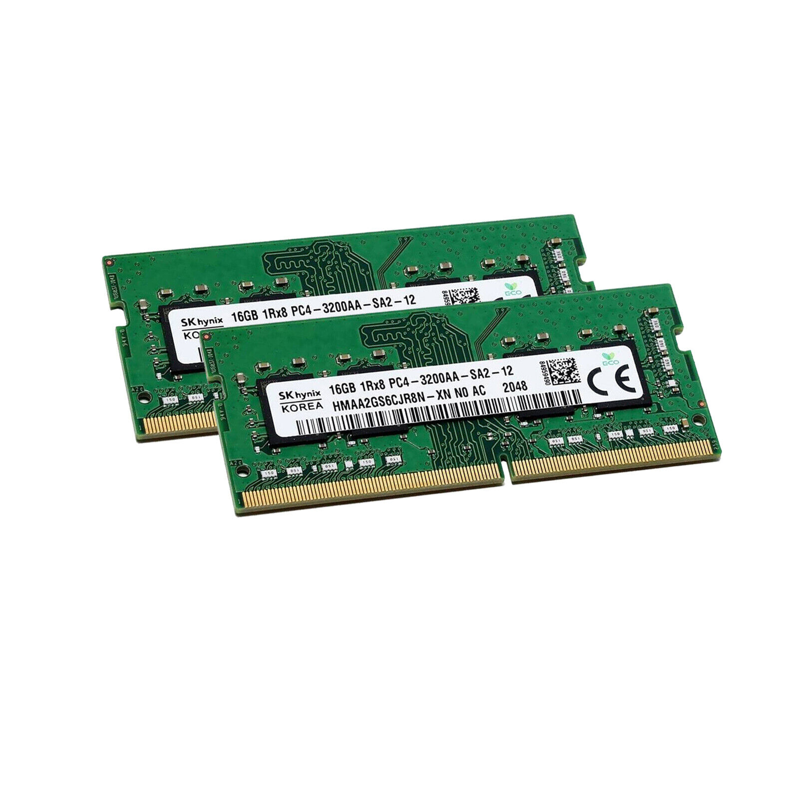 SK Hynix 32GB(2 x16GB) 1RX8 DDR4 3200MHz PC4-25600 SODIMM RAM 1.2V Laptop Memory
