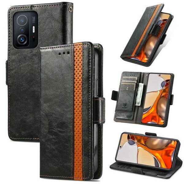 Flip Splice Leather Card Wallet Cover Case For S26 S25 FE S23 S24 S22 S20 S21