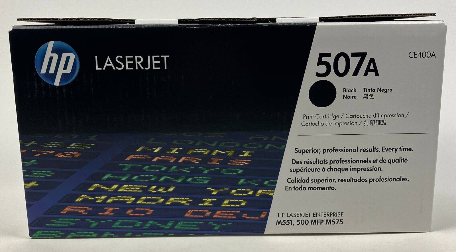 Genuine OEM HP CE400A Black Toner 507A LaserJet MFP M575 NEW OPEN BOX