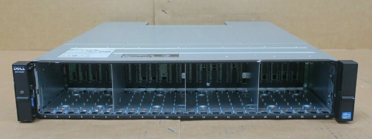 Dell Compellent SC4020F Storage Array 24-Bay 2 x PSU No Controllers