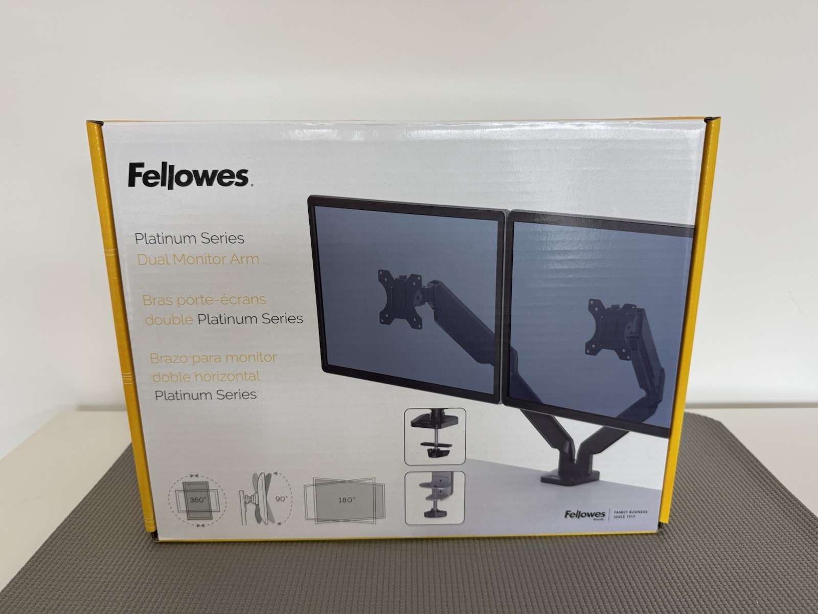 Fellowes Platinum Series Dual Monitor Arm Brand New In Box