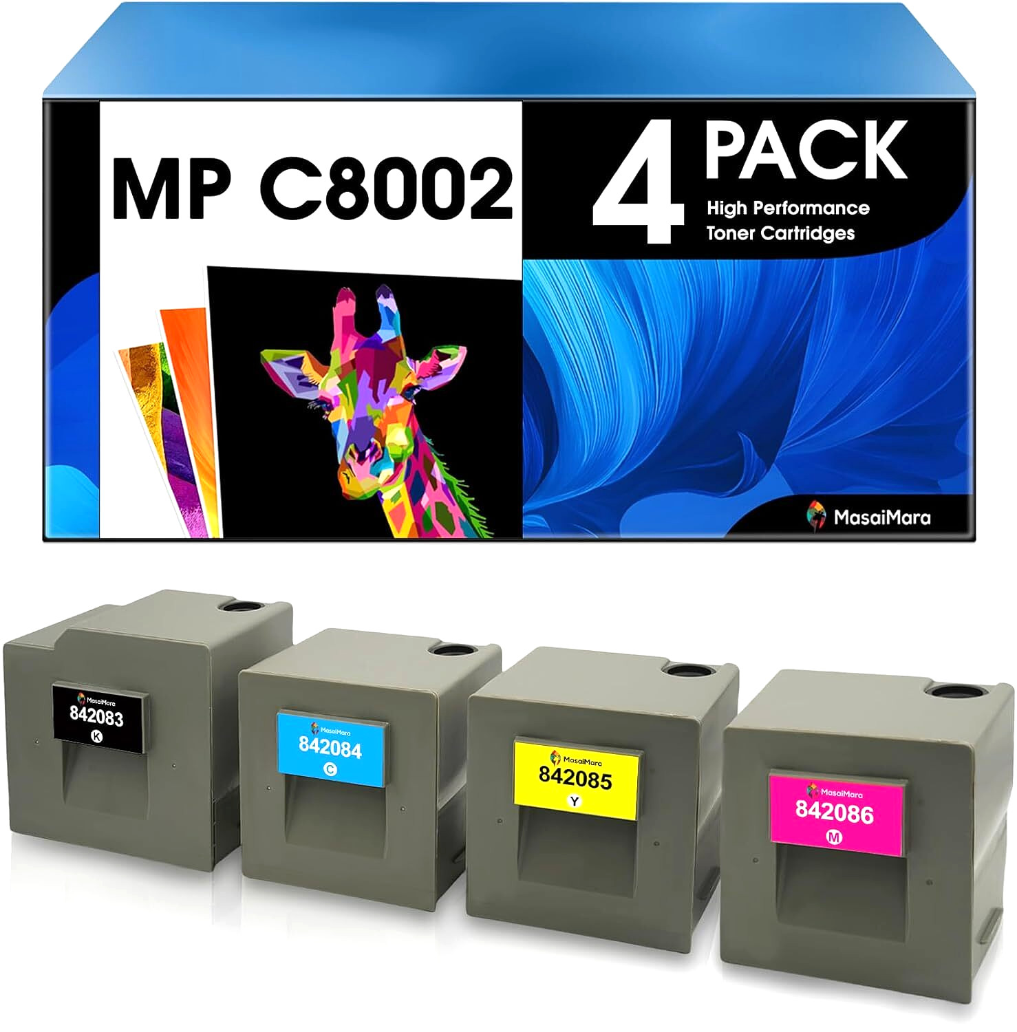 MP C8002/MP C6502 Toner Cartridge Replacement for Ricoh Savin & Lanier Printers