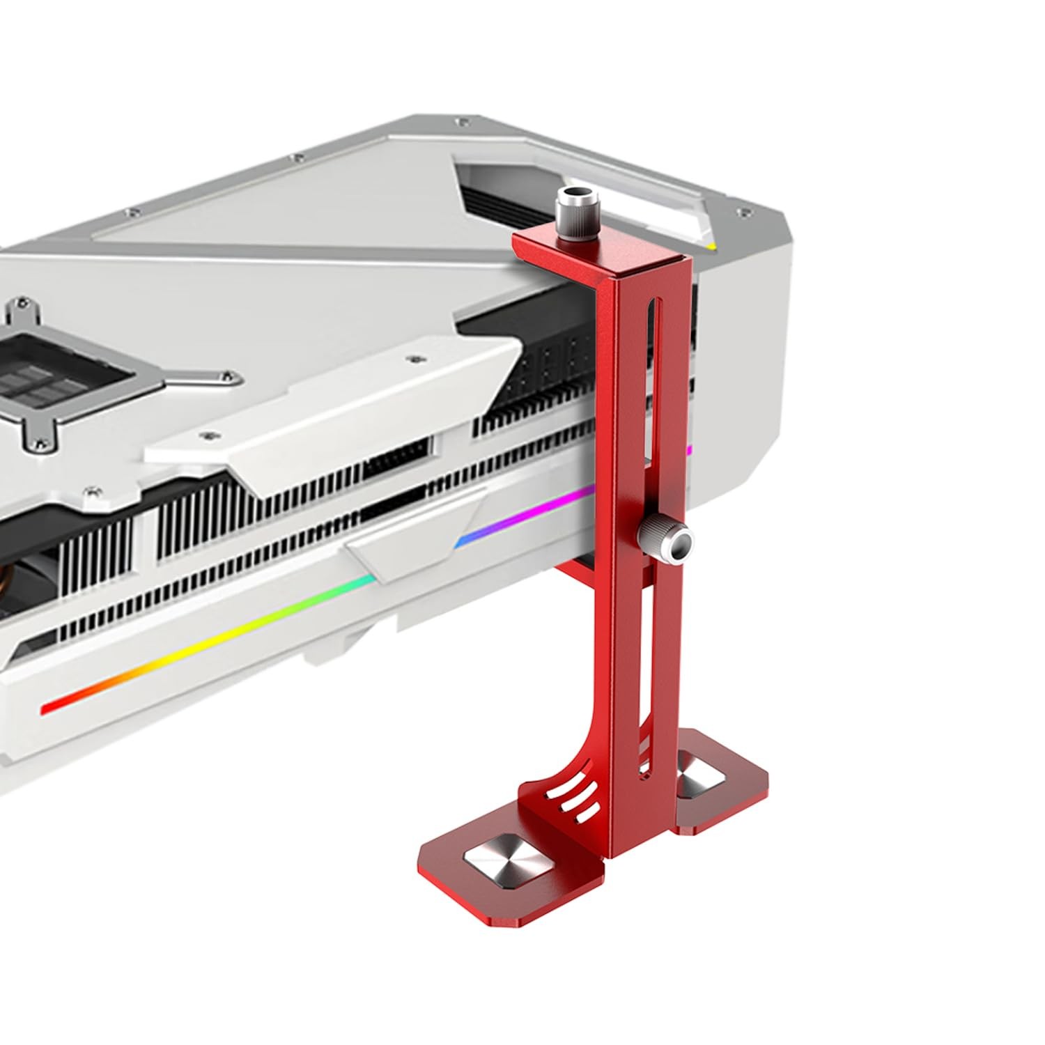 GPU Support Bracket Adjustable Anti Sag Stand Red For 4090 Video Graphics