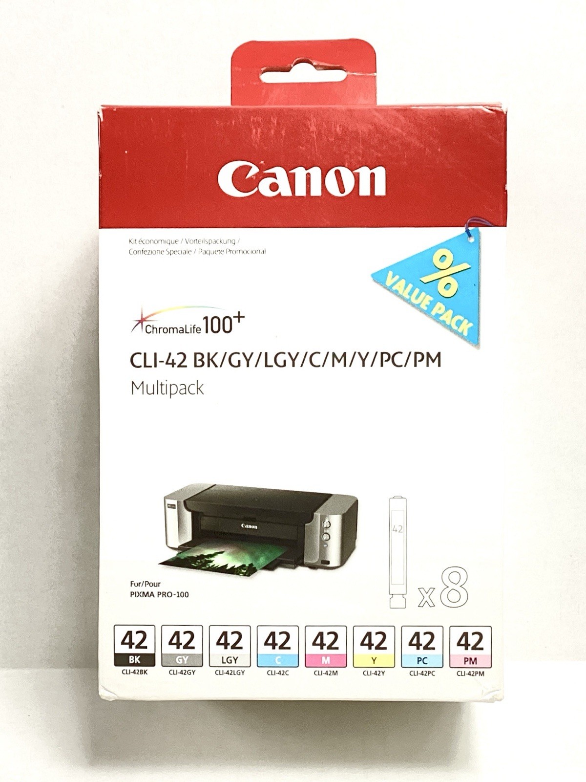 Genuine Branded Canon CLI-42 Multipack Ink Cartridges Canon  Pixma Pro 100 $141