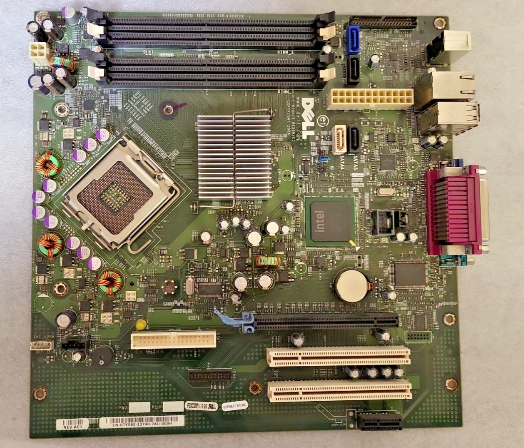 Dell Optiplex 745 Mini Tower Main System Motherboard (TY565 KW626 RF703 HR330)