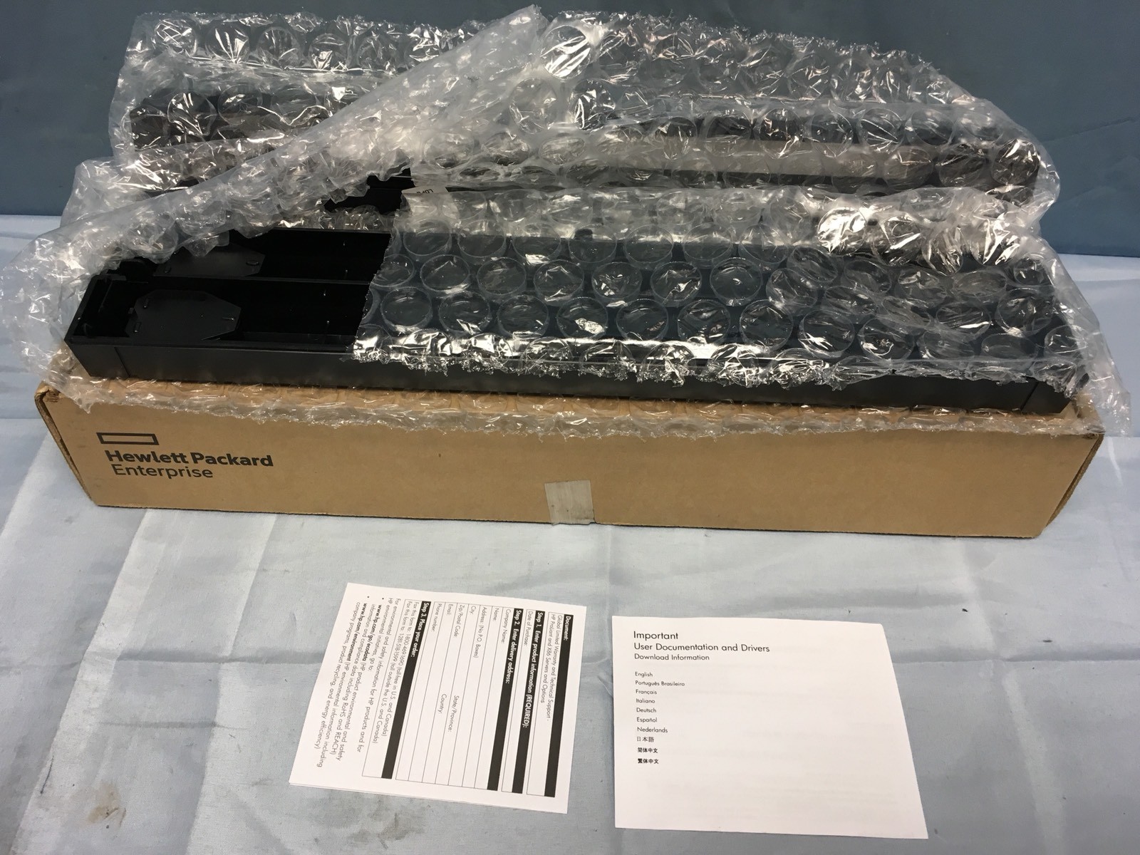 NEW HP BW928A 1U 4-pack Black Universal Filler Panel