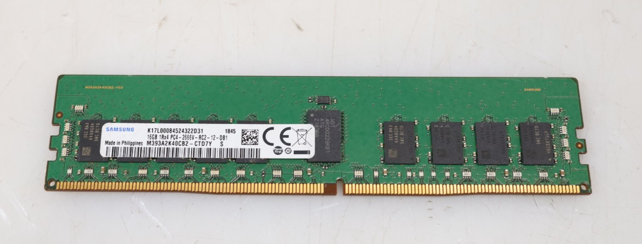 16GB Samsung M393A2K40CB2-CTD7Y DDR4 PC4-2666V RDIMM Server Memory