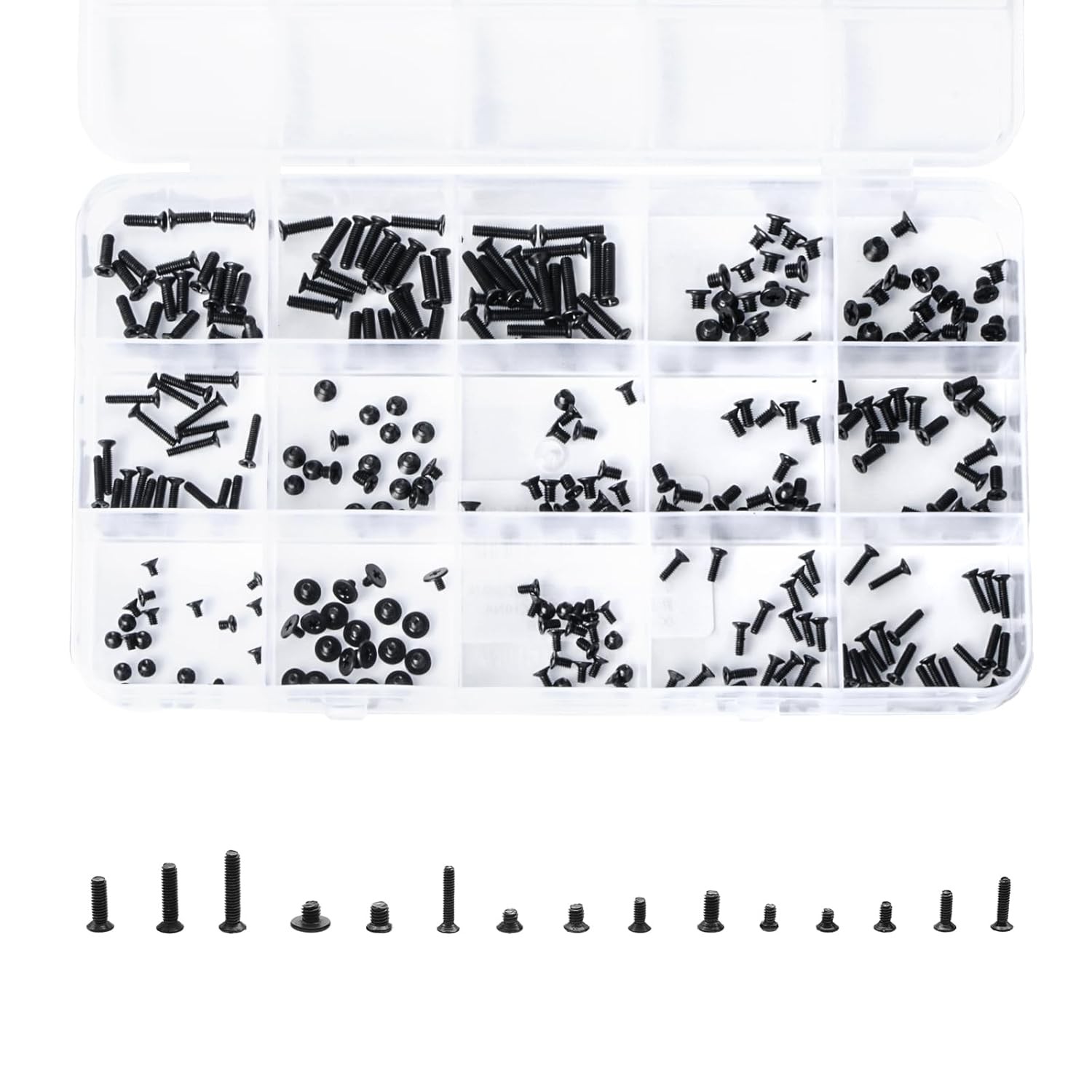 Laptop Screws Replacement Kit 300Pcs Black Computer Notebook PC Screws Repair