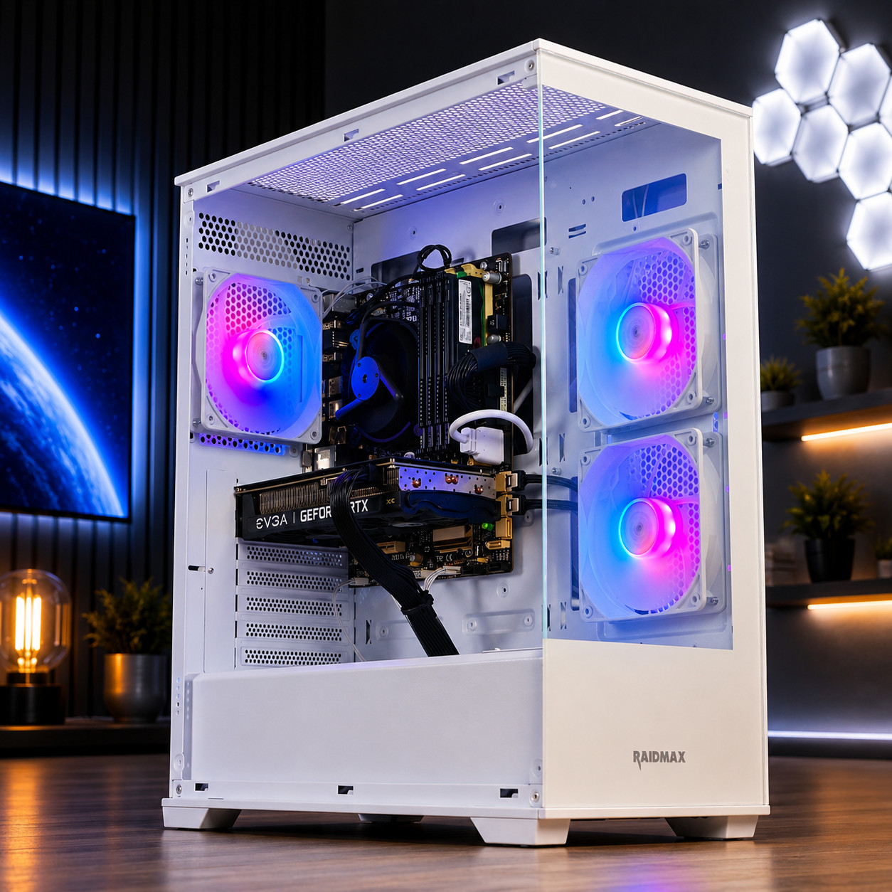 Gaming PC Desktop Computer i7 Ryzen 7 Up to 32GB RAM 2TB SSD RTX 5060 Win11 WiFi