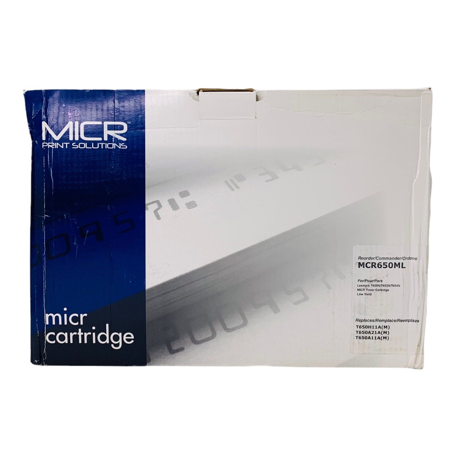 MICR Print Solutions Compatible Lexmark MCR650ML Black MICR Cartridge, Low Yield
