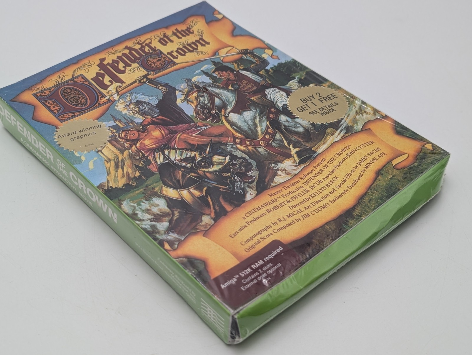 1986 SEALED Defender Of The Crown PC IBM Commodore Amiga Cinemaware Interactive