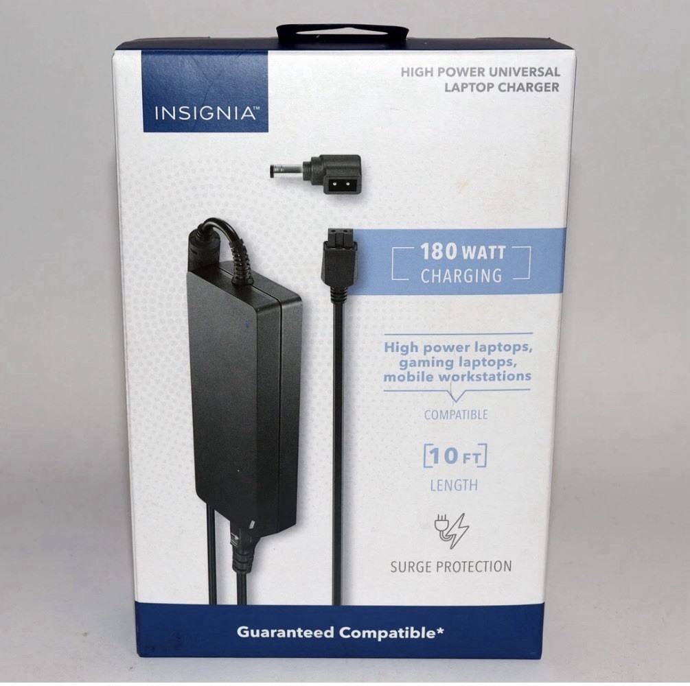 Insignia 180 Watt High Powered Universal Laptop Charger ￼
