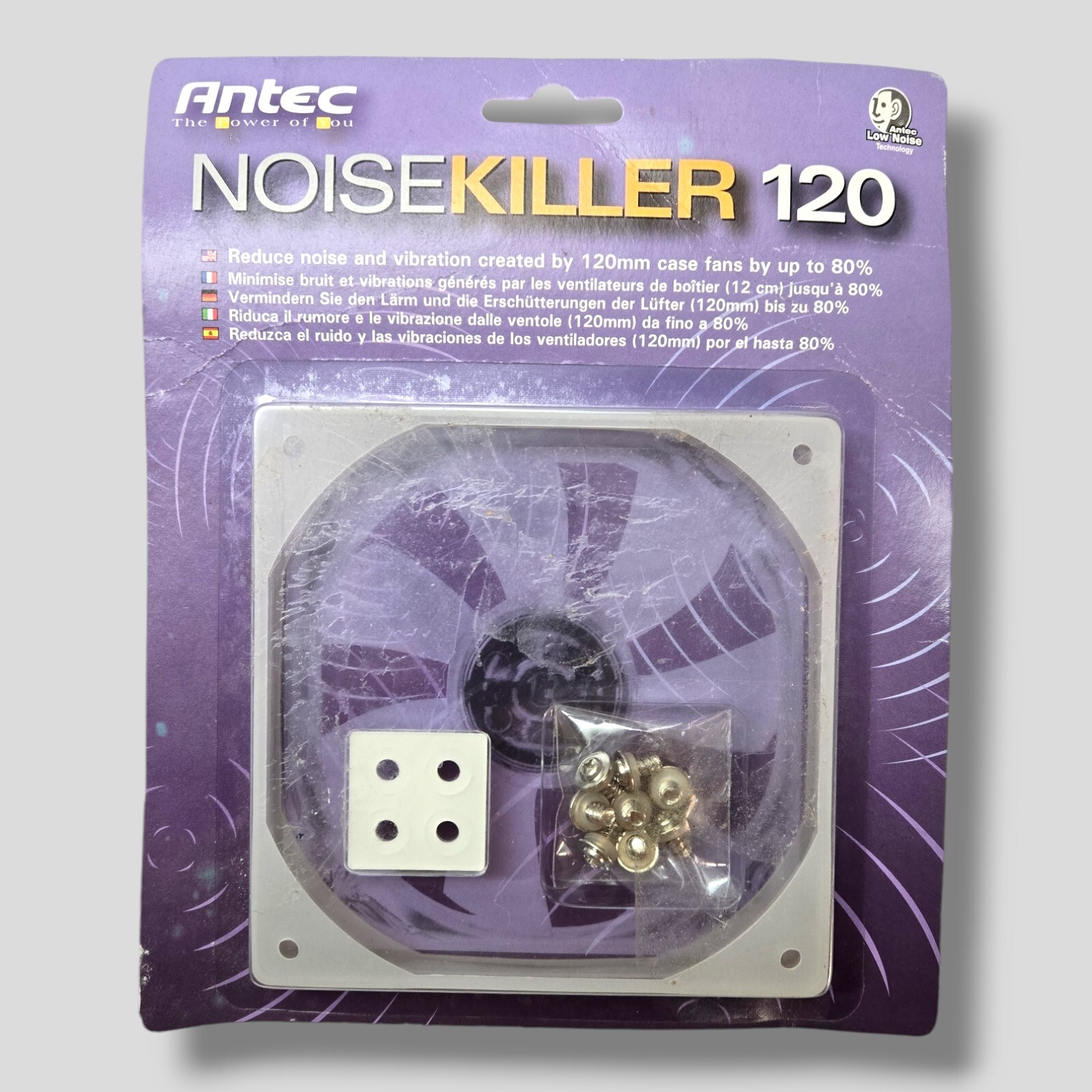 Antec NOISEKILLER 120 Fan Accessory Vibration Dampener Kit for 120mm PC Case Fan