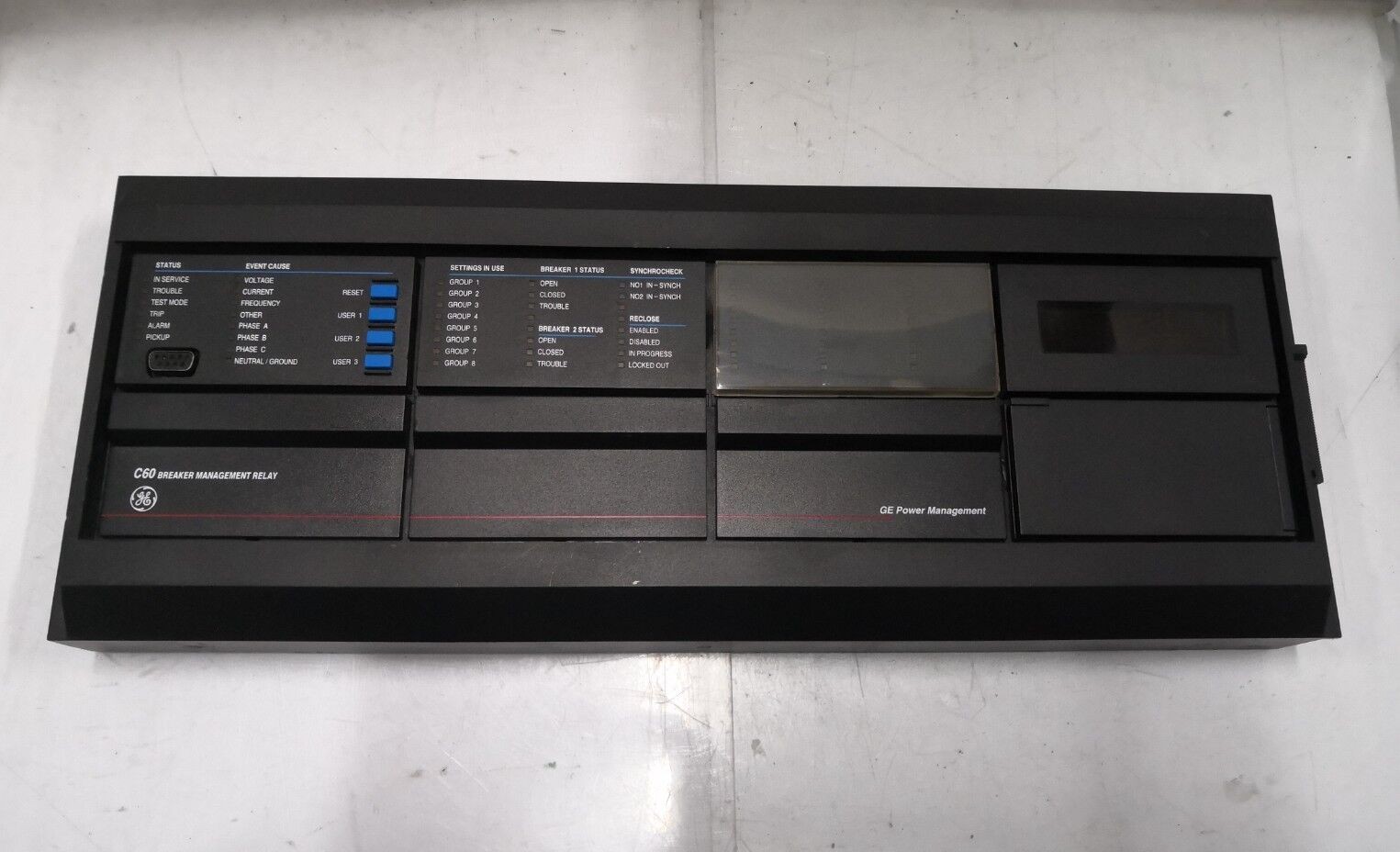 - FRONT PANEL REPLACEMENT FOR GE Multilin C60 Breaker Management Relay 