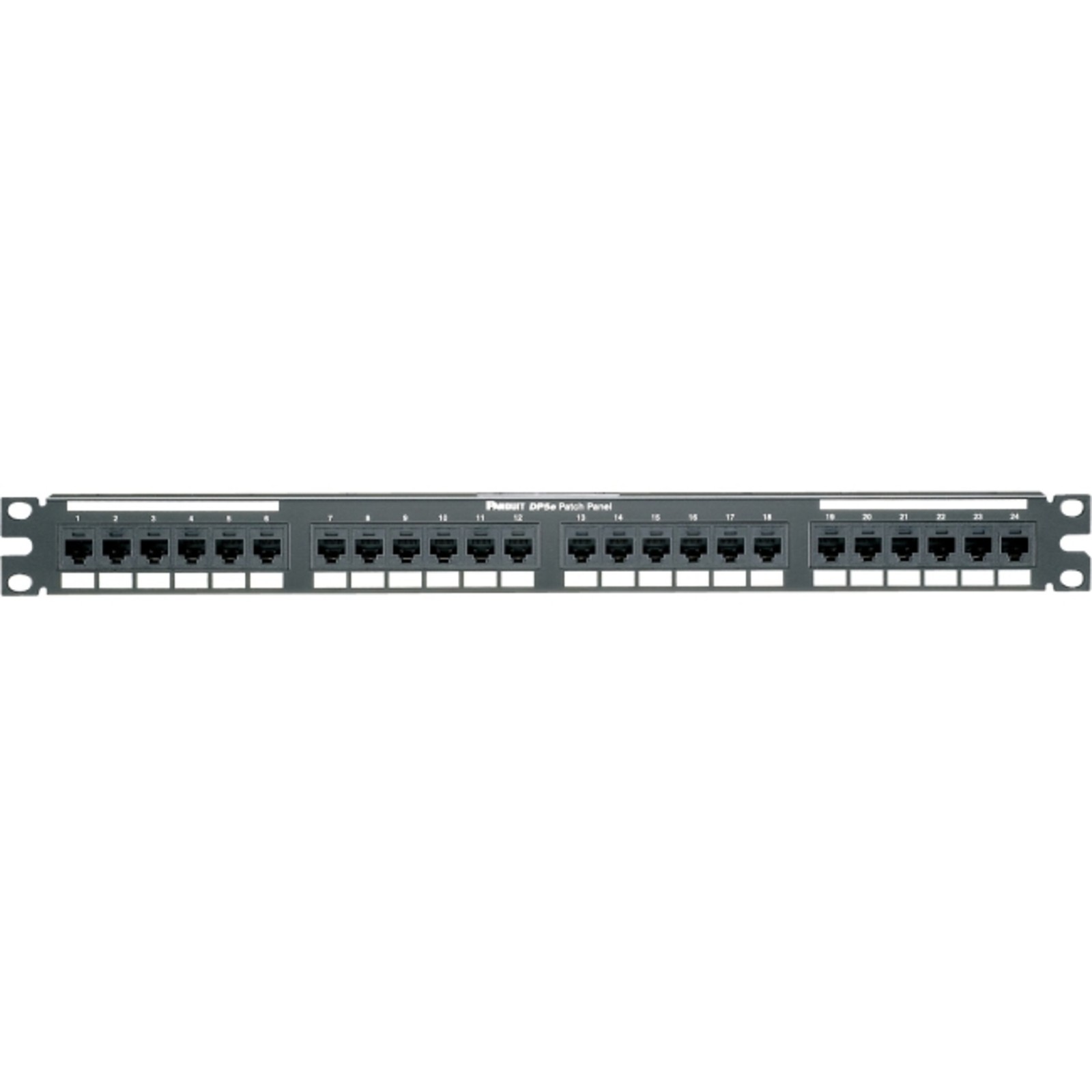 Panduit - DP246X88TGY - Panduit DP246X88TGY Network Patch Panel - 24 Port(s) -